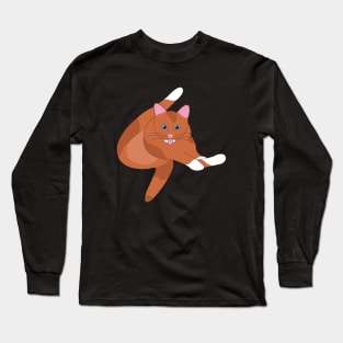 Cat bath time Long Sleeve T-Shirt